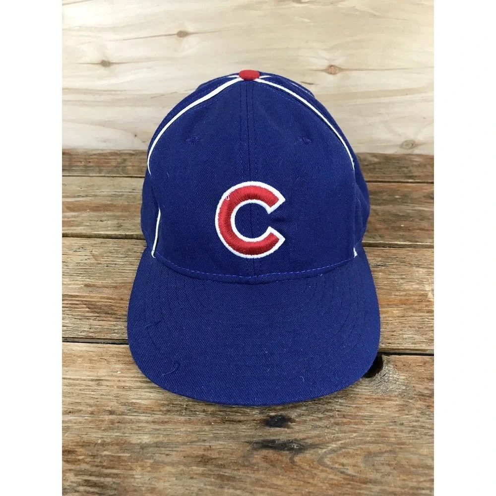 Vintage Chicago Cubs Hat 1957 Repro American Needle Made in USA 7 1/2 Blue
